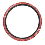 Fresh Meat Print Car Steering Wheel Cover