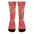 Fresh Meat Print Crew Socks