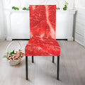 Fresh Meat Print Dining Chair Slipcover