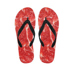 Fresh Meat Print Flip Flops