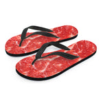 Fresh Meat Print Flip Flops