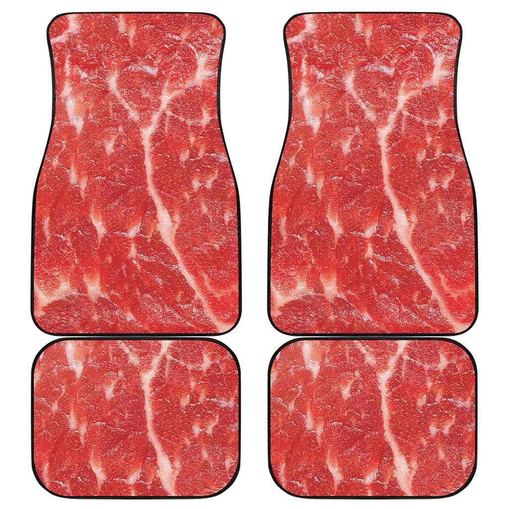 Fresh Meat Print Front and Back Car Floor Mats