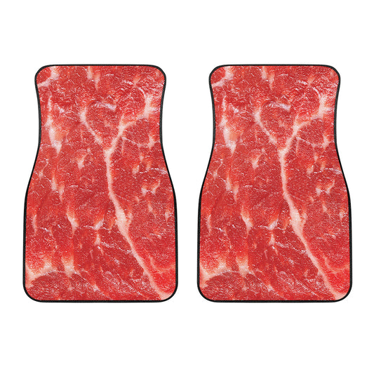 Fresh Meat Print Front Car Floor Mats