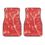 Fresh Meat Print Front Car Floor Mats