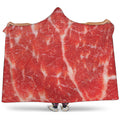 Fresh Meat Print Hooded Blanket