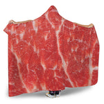 Fresh Meat Print Hooded Blanket