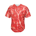 Fresh Meat Print Men's Baseball Jersey