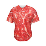 Fresh Meat Print Men's Baseball Jersey
