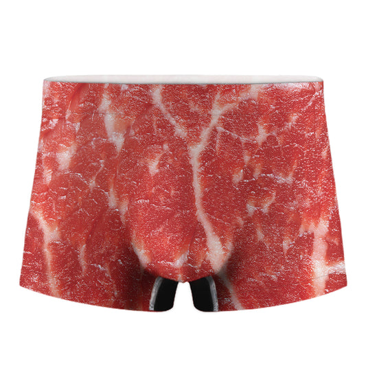 Fresh Meat Print Men's Boxer Briefs