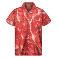 Fresh Meat Print Men's Short Sleeve Shirt
