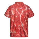 Fresh Meat Print Men's Short Sleeve Shirt