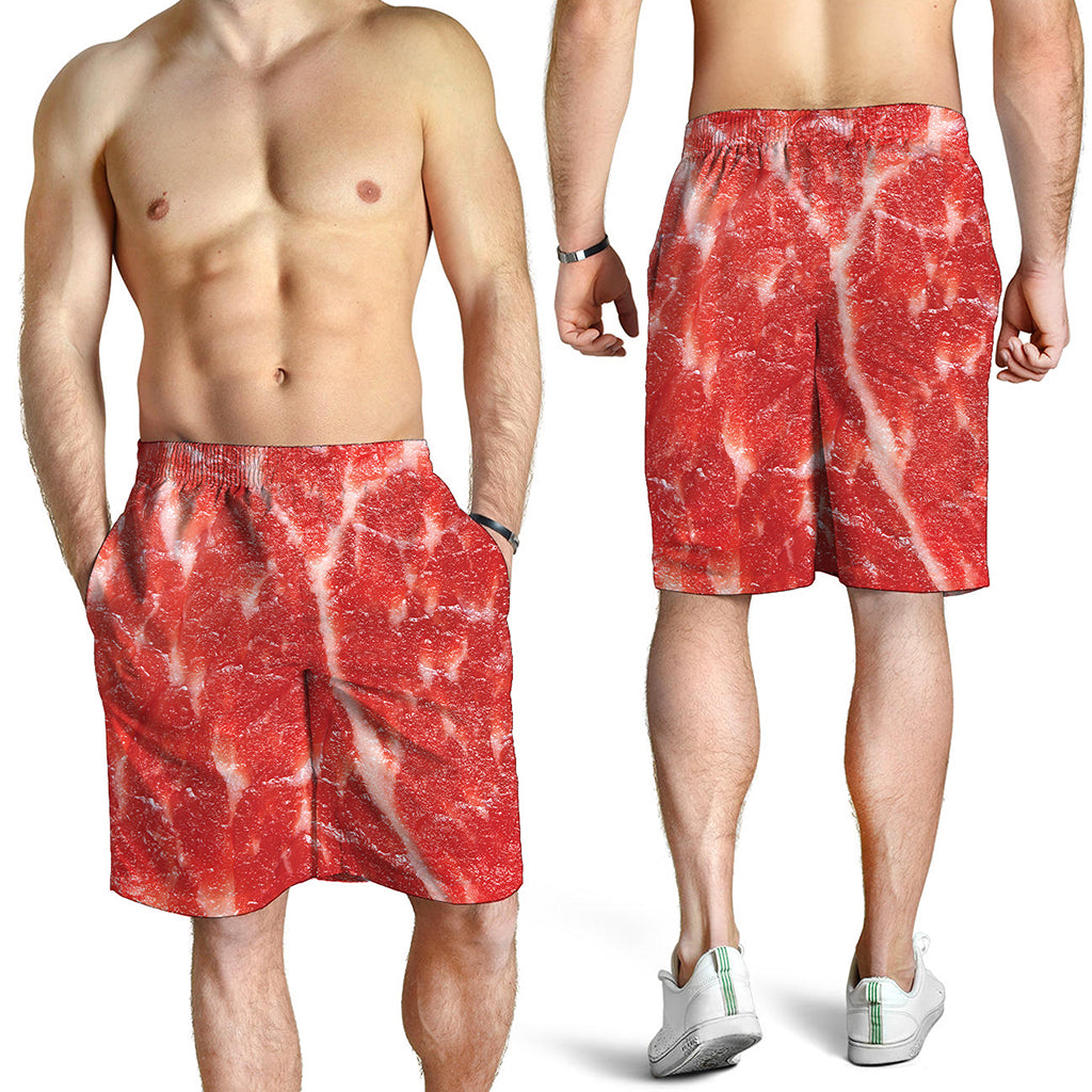 Fresh Meat Print Men's Shorts