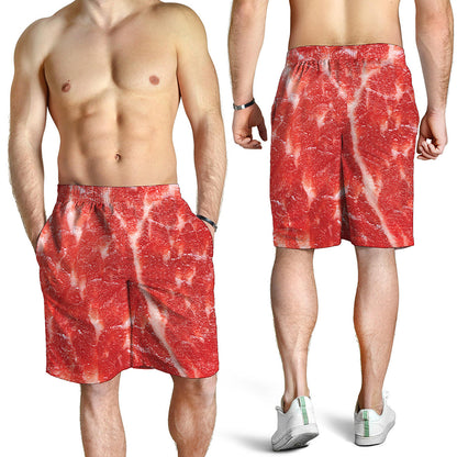 Fresh Meat Print Men's Shorts