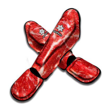 Fresh Meat Print Muay Thai Shin Guard