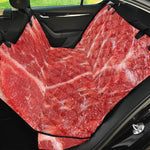 Fresh Meat Print Pet Car Back Seat Cover