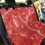 Fresh Meat Print Pet Car Back Seat Cover