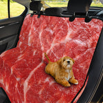 Fresh Meat Print Pet Car Back Seat Cover