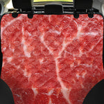 Fresh Meat Print Pet Car Back Seat Cover