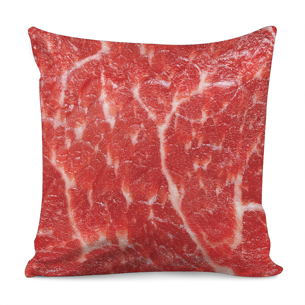Fresh Meat Print Pillow Cover