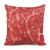 Fresh Meat Print Pillow Cover
