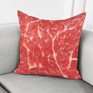 Fresh Meat Print Pillow Cover