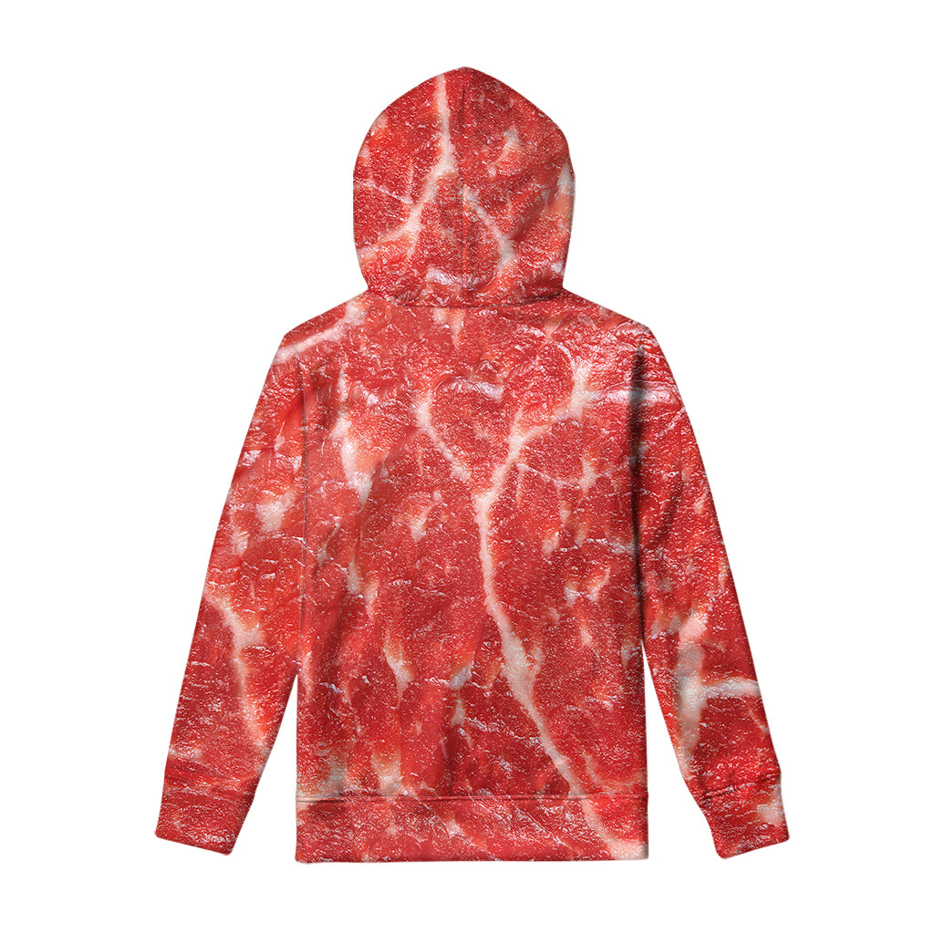 Fresh Meat Print Pullover Hoodie