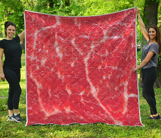 Fresh Meat Print Quilt
