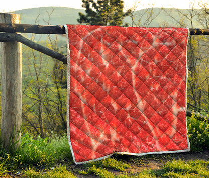 Fresh Meat Print Quilt