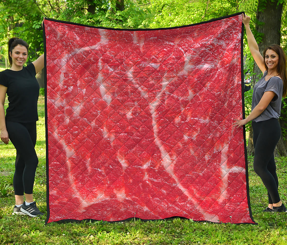 Fresh Meat Print Quilt