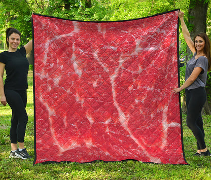 Fresh Meat Print Quilt