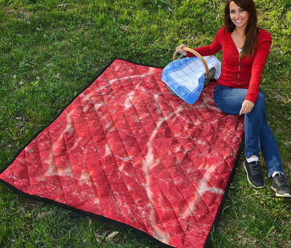Fresh Meat Print Quilt