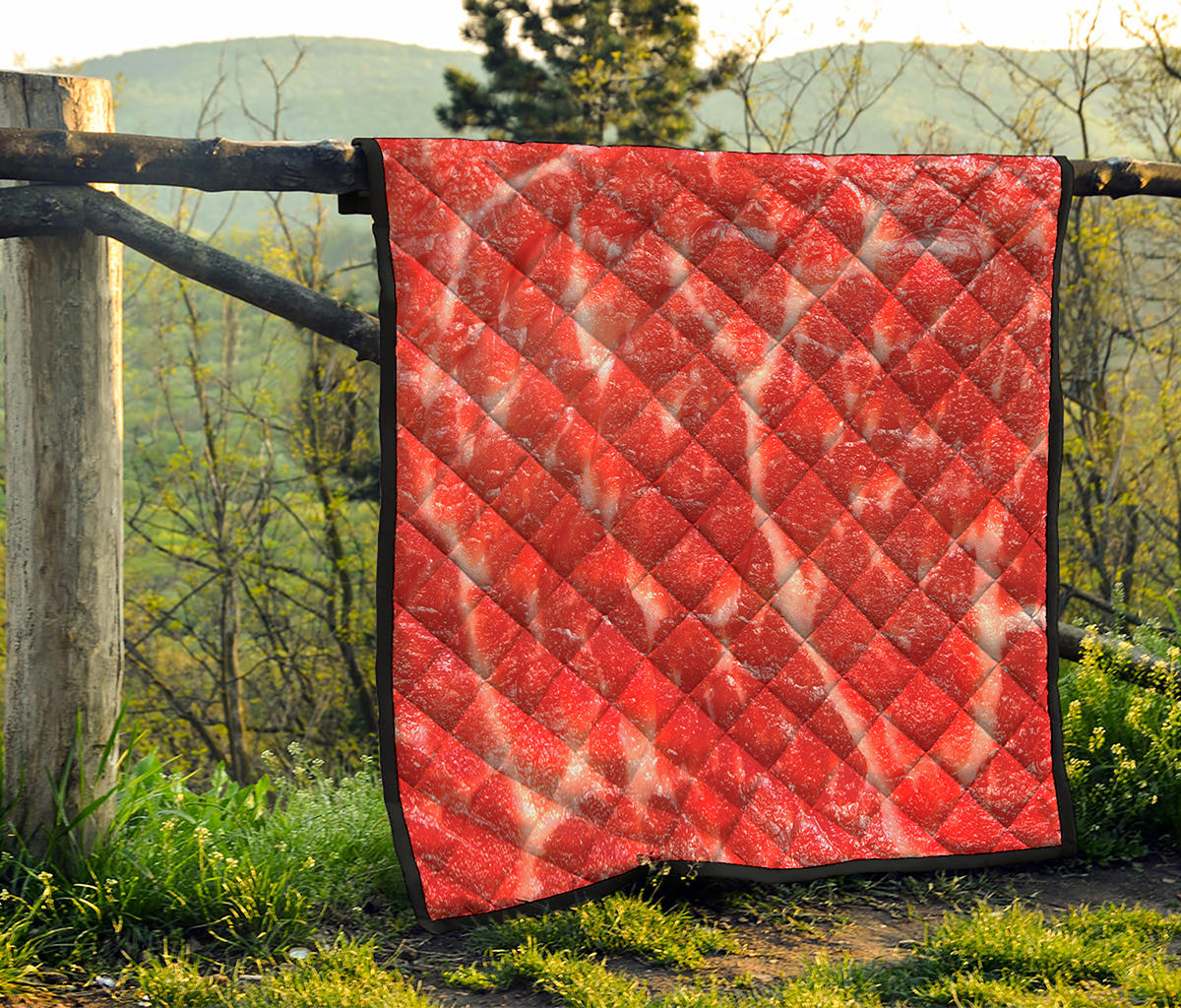 Fresh Meat Print Quilt