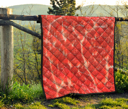 Fresh Meat Print Quilt