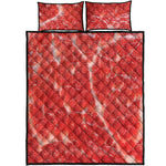 Fresh Meat Print Quilt Bed Set