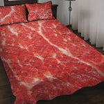 Fresh Meat Print Quilt Bed Set