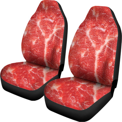 Fresh Meat Print Universal Fit Car Seat Covers