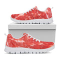 Fresh Meat Print White Running Shoes