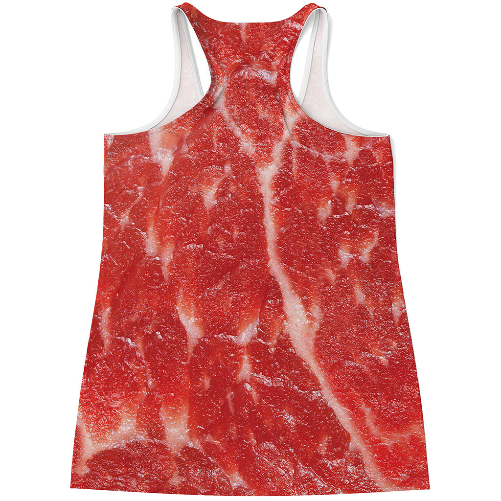 Fresh Meat Print Women's Racerback Tank Top