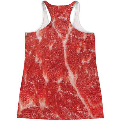 Fresh Meat Print Women's Racerback Tank Top