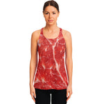Fresh Meat Print Women's Racerback Tank Top