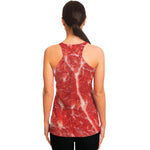 Fresh Meat Print Women's Racerback Tank Top
