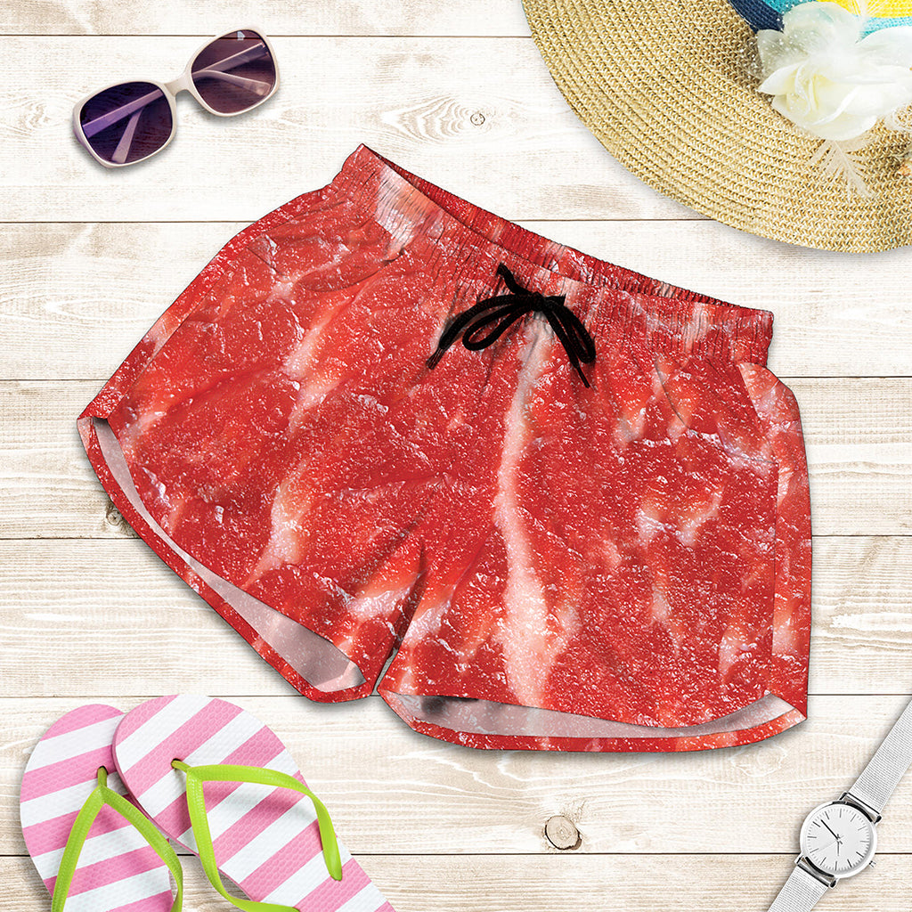 Fresh Meat Print Women's Shorts