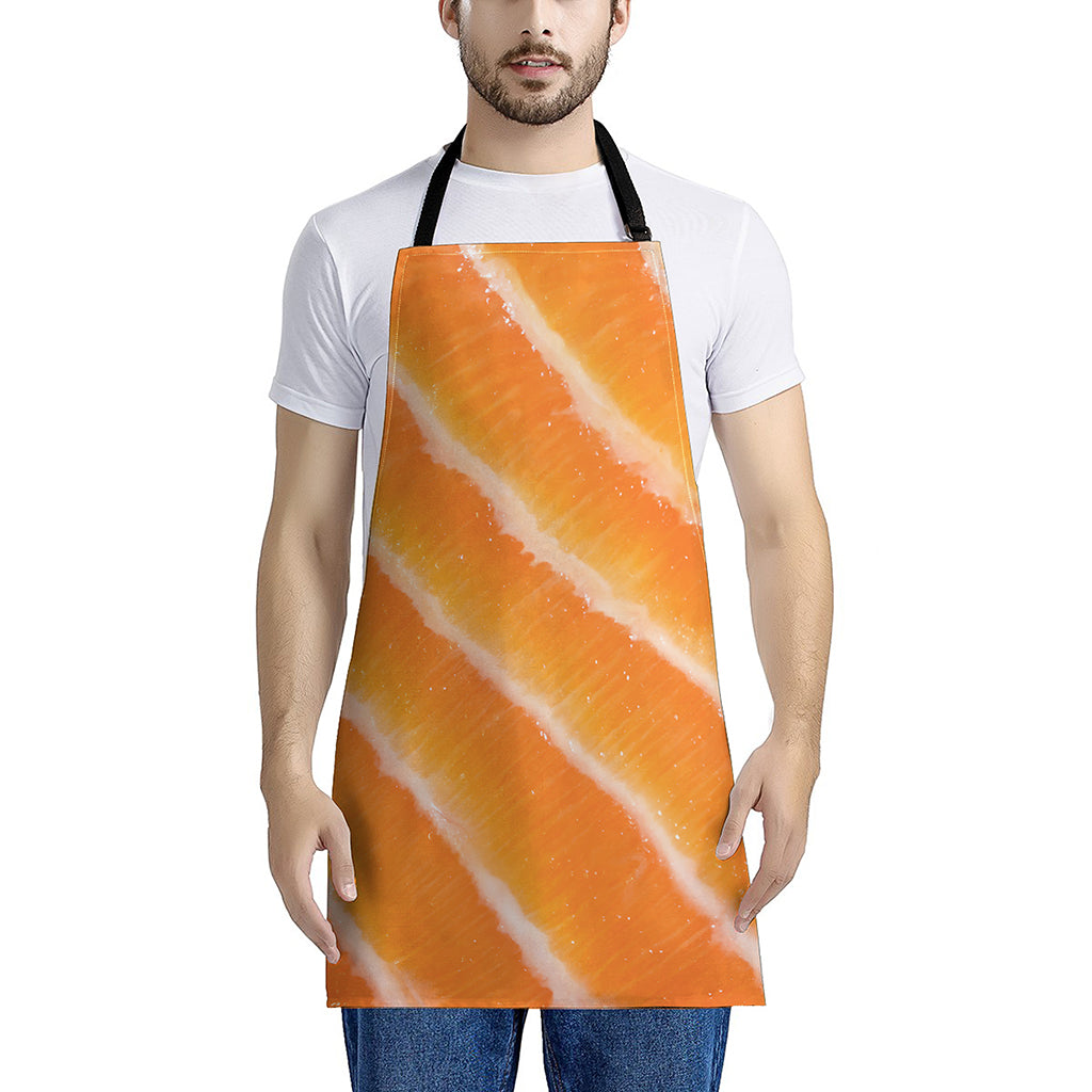 Fresh Salmon Print Apron