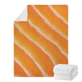 Fresh Salmon Print Blanket
