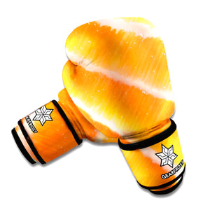 Fresh Salmon Print Boxing Gloves