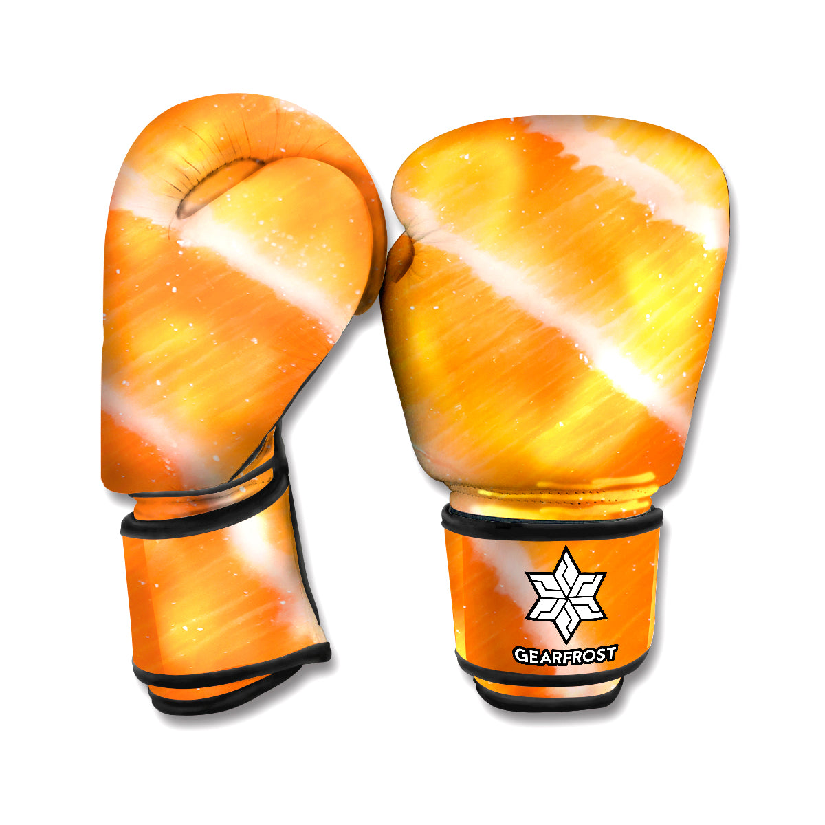 Fresh Salmon Print Boxing Gloves