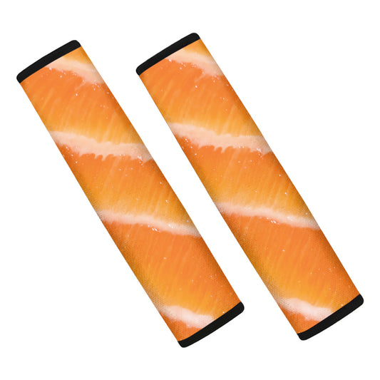 Fresh Salmon Print Car Seat Belt Covers