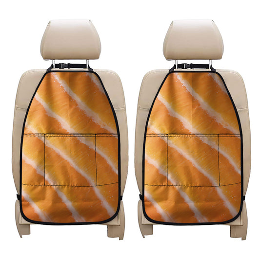 Fresh Salmon Print Car Seat Organizers
