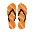 Fresh Salmon Print Flip Flops