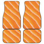 Fresh Salmon Print Front and Back Car Floor Mats